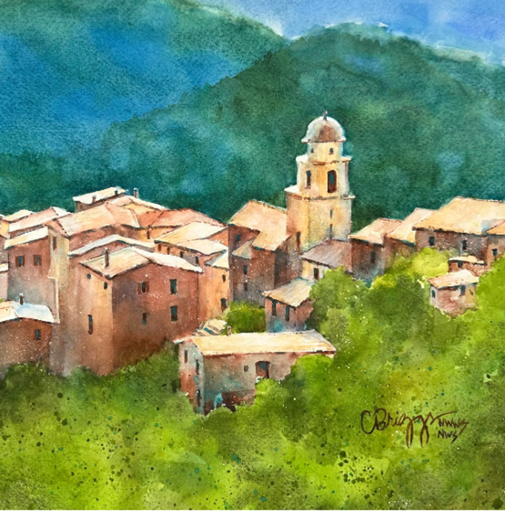 Harmonies Over the Riviera: Poetic Rooftops in Watercolor with Cindy Briggs